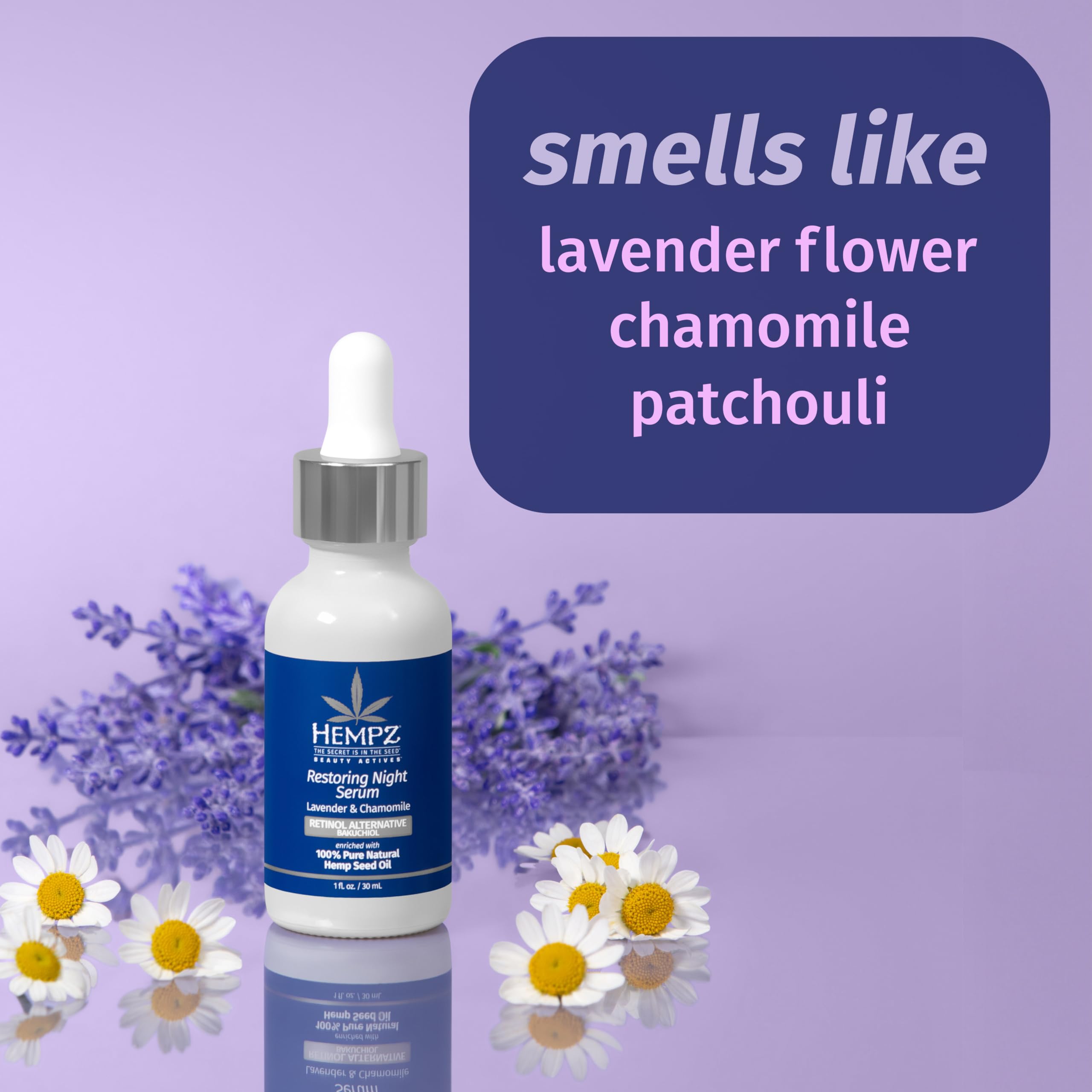 Amazon.com: Hempz Lavender & Chamomile Facial Serum, with plant